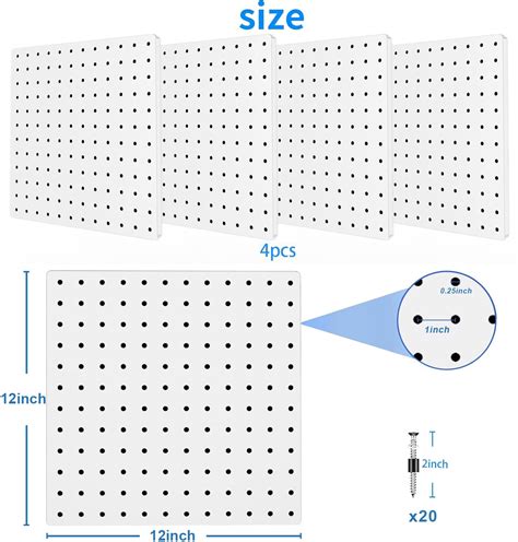 Mua Demedo Peg Board Pcs Metal Pegboard Wall Organizer With Heavy