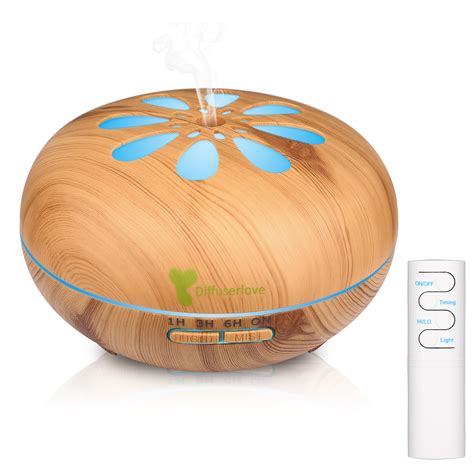 Diffuserlove 550ML Essential Oil Diffuser Humidifiers Wood Grain