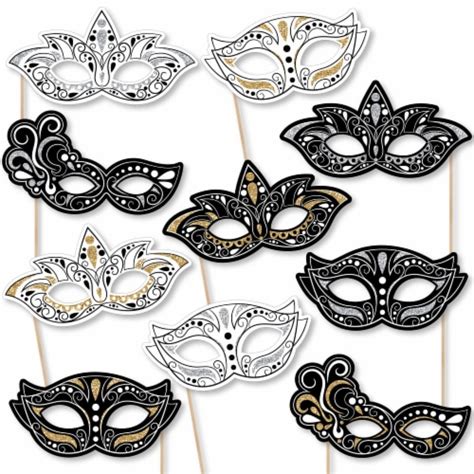 Big Dot Of Happiness Masquerade Masks Cardstock Venetian Party Photo