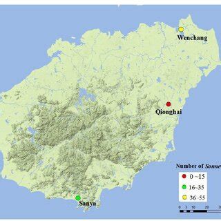 Map Of Sanya River Basin In Sanya City Hainan Province China The