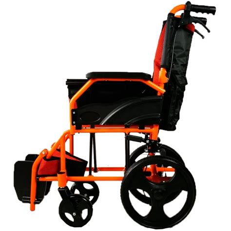 Fauteuil Roulant L Ger Pliable Repose Pieds Et Dossier Accoudoirs