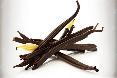 Premium Photo Sweet Dry Vanilla Beans On White Background