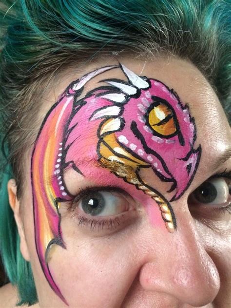 Debz Faces Dutch Bihary Inspired Dragon Eye Monster Face Painting