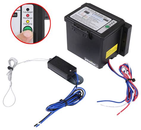 Bright Way Push To Test Trailer Breakaway Kit With Charger And