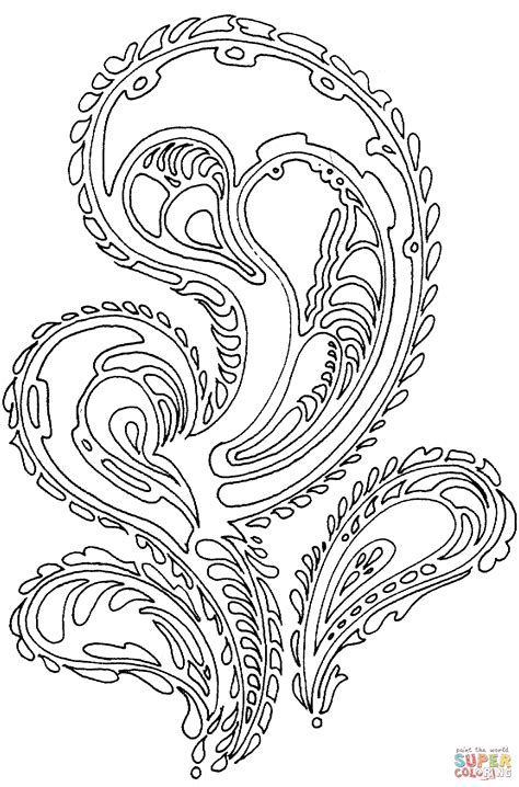 Paisley coloring page | Free Printable Coloring Pages