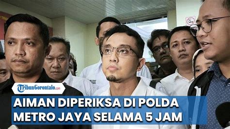 Aiman Witjaksono Dicecar 60 Pertanyaan Selama 5 Jam Usai Diperiksa Di