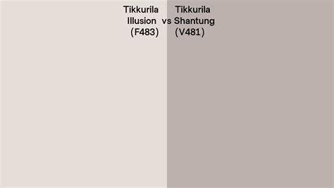 Tikkurila F483 Illusion Vs V481 Shantung Side By Side Comparison