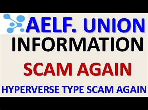 Aelf Union Update Aelf UNion Scam Loss Money YouTube