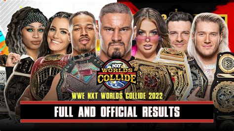 Full NXT Worlds Collide 2022 Results YouTube