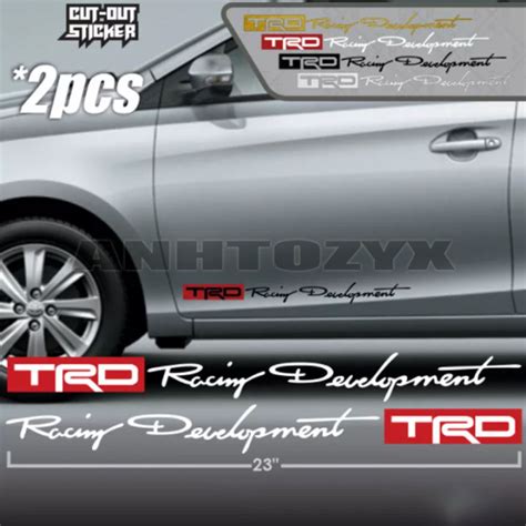 Trd Racing Development Car Sticker Cut Out X Lazada Ph