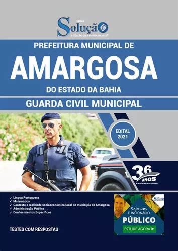 Apostila Prefeitura Amargosa Ba Guarda Civil Municipal MercadoLivre