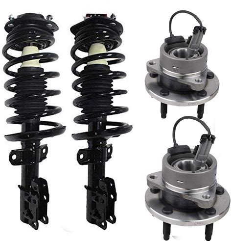 Bodeman 2pc Complete Front Strut And 2pc Coil Spring Assembly And Front