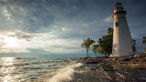 Marblehead Lighthouse Beach Marblehead Lighthouse Ocean Hd