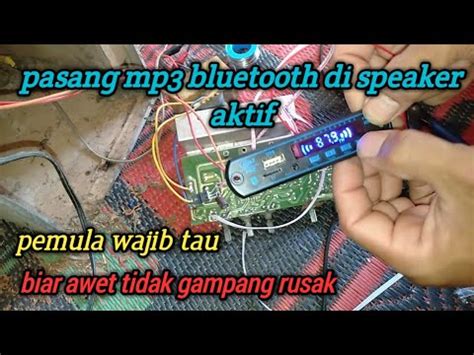 PENTING Cara Memasang Mp3 Bluetooth Di Speaker Aktif YouTube