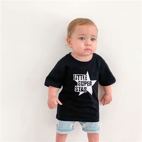 Little Super Star Kids T Shirts And Clothes For Boys And Girls Bespoke