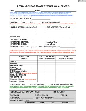 Fillable Online Math Ucsd How To Submit A Travel Expense Report In