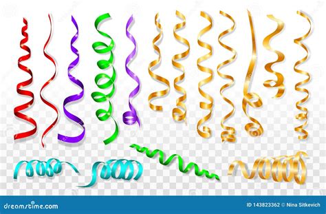 Serpentine Icons Set Realistic Style Stock Vector Illustration Of