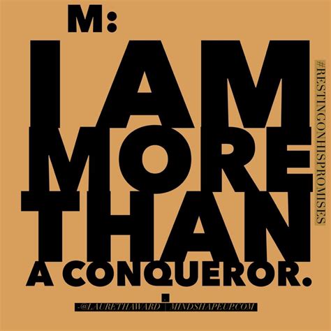 I AM MORE THAN A CONQUEROR - Lauretha Ward