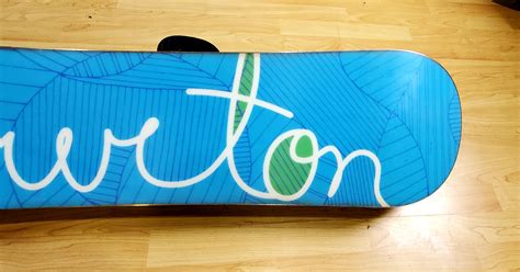 Used Womens Burton Snowboard All Mountain With Bindings True Twin