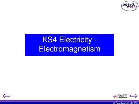 Ppt Ks4 Electricity Electromagnetism Powerpoint Presentation Free