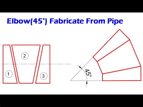 Piping Fabricate 45 Degree Elbow Miter Bend From Pipe YouTube