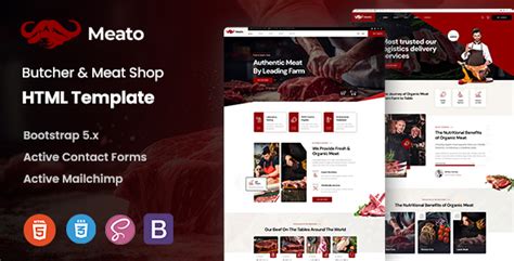 Meato Butcher Meat Shop HTML Template ThemeMag