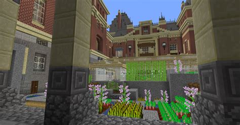 interior courtyard of my house : r/Minecraft