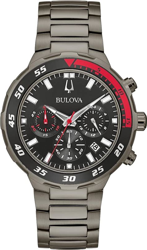 Bulova Men S Classic Sport Black Ion Plated Stainless Steel Hand