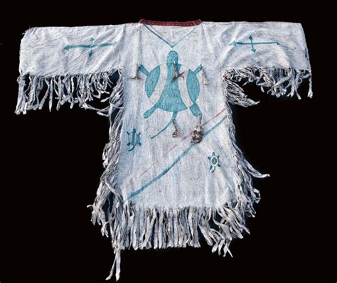 Important Native American Ghost Dance shirt, approx. 44” in length and 16” width at the shoulders. T