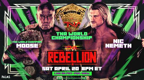 Tna Serie Di Match Annunciati Per I Tapings Tv Post Rebellion Zona