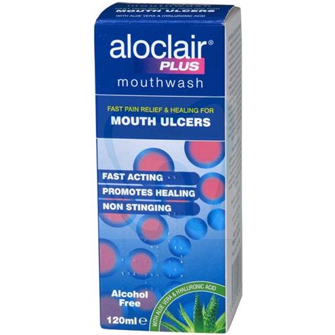 Aloclair PLUS Mouth Ulcer Treatment Mouthwash 120 Ml