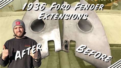 1936 Ford Front Fender Extension Repair YouTube