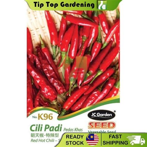 K96 RED HOT CHILI SPECIAL SPICY JC GARDEN VEGETABLE SEED BIJI BENIH