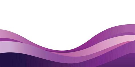 Abstract Purple Wave Banner Background Flat Vector Illustration