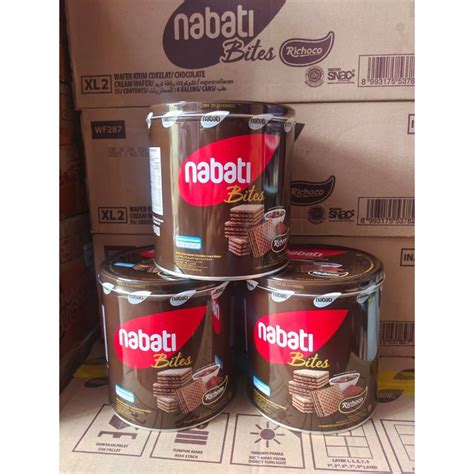 Jual Nabati Bites Richoco Wafer Krim Coklat Nabati Kaleng 287gr