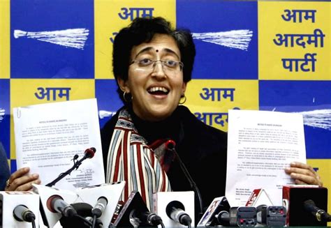 Senior Aap Leader And Delhi Cabinet Minister Atishi Addresses A Press