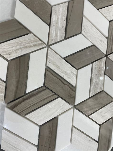 Treviso Bianco Haisa Hex Mosaic Tile Depot Mtd