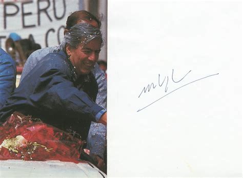 Mario Vargas Llosa Signed Sheet Photo By Mario Vargas Llosa