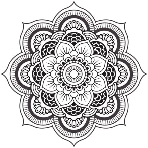 Advanced Floral Mandala | Free & Printable | Mandala Art