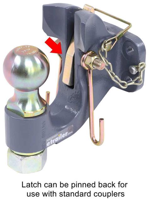 Curt Securelatch Pintle Hook With Ball Bolt On Lbs