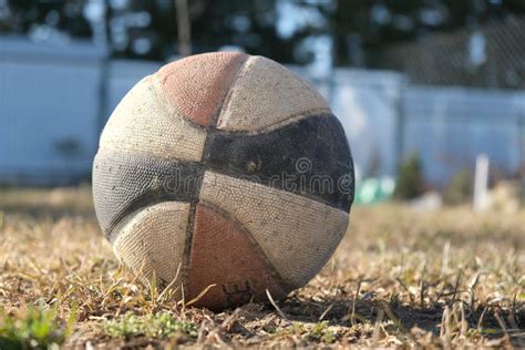 Old Dirty Basketball Stock Image Image Of Green Muck 9694671