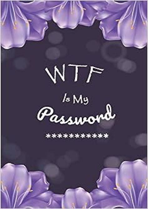 Barton PDF WTF Is My Password Login Password Book Organizer With