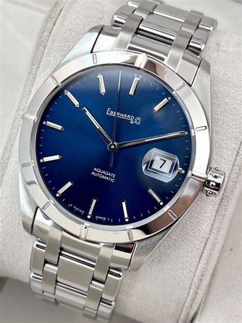 Eberhard Co Aquadate Automatic Blue 41015 Homme Catawiki