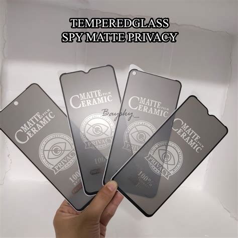 Jual TEMPERED GLASS SPY MATTE ANTIGORESS CERAMICS 100 ANTI PECAH