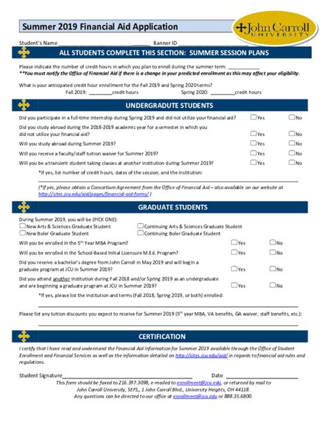 Fillable Online Webmedia Jcu Which School Year Should I Select If I M