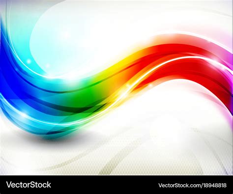 Rainbow wave background Royalty Free Vector Image