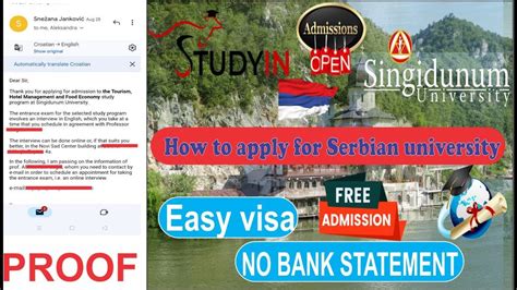 How To Apply To Serbian University Singidunum University S Exclusive