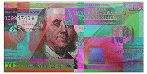 New 2009 Series Pop Art Colorized Us One Hundred Dollar Bill No 3