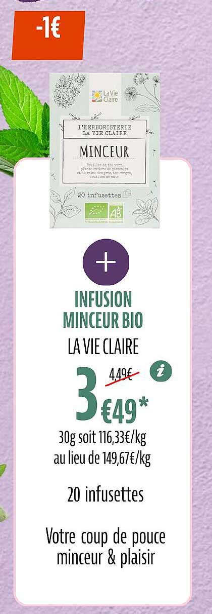 Promo Infusion Minceur Bio La Vie Claire Chez La Vie Claire ICatalogue Fr