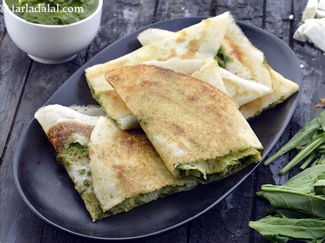 Palak Paneer Dosa Recipe Paneer Palak Dosa Mumbai Roadside Paneer